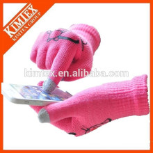 Wholesale winter custom knitted smartphone gloves